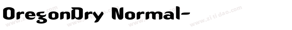 OregonDry Normal字体转换